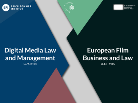 Bewerbungsstart für die Studiengänge Digital Media Law and Management LL.M. | MBA und European Film Business and Law LL.M. | MBA