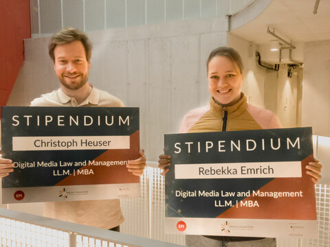 Zwei Stipendien des Media Collective für Studierende des Digital Media Law and Management LL.M. | MBA vergeben